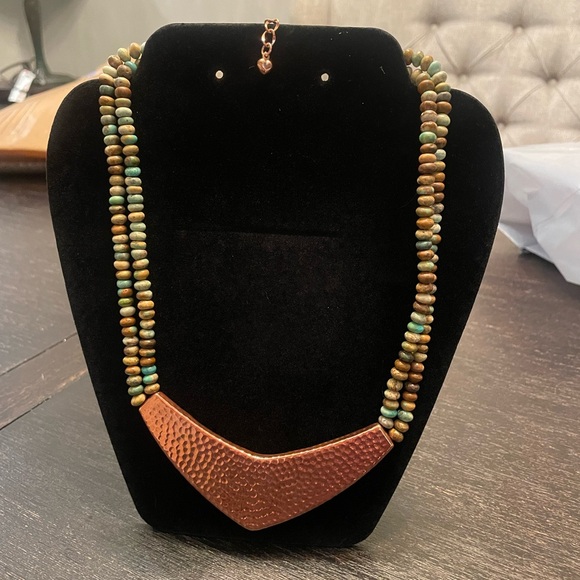 Jay King Turquoise and Copper Reversible necklace - Picture 3 of 3